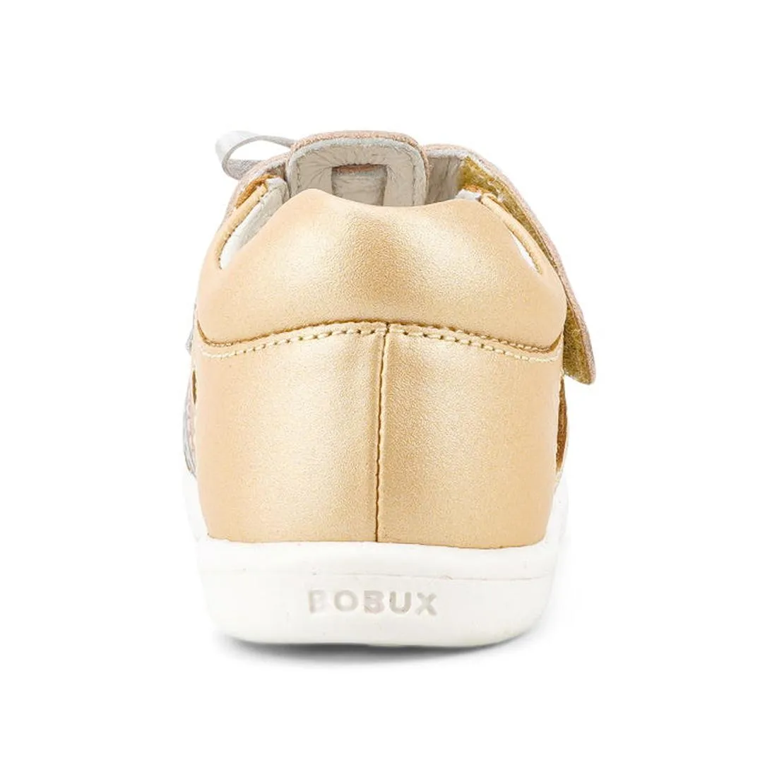 Bobux IW Iwalk Mirror Pale Gold  633433  Girls Open Toed Sandal Clearance