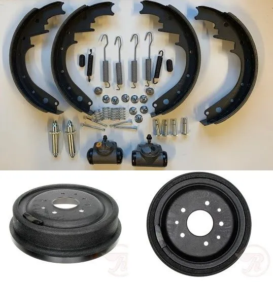 Brake Drum Shoe kit with cylinder Hdwr Chevrolet Full Size Car REAR 1959-1962