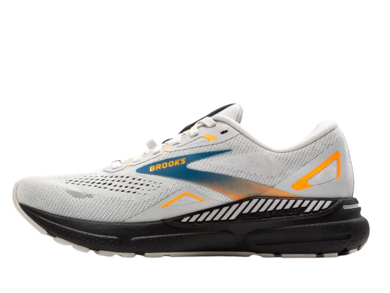 Brooks Adrenaline GTS 23 GTX Mens Running Shoe (Oyster Mushroom/Orange/Blue)