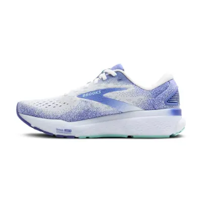 Brooks Ghost 16 White Amparo Blue Limpet Shell Women's