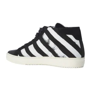 BRUSHED DIAGONALS MID SNEAKERS