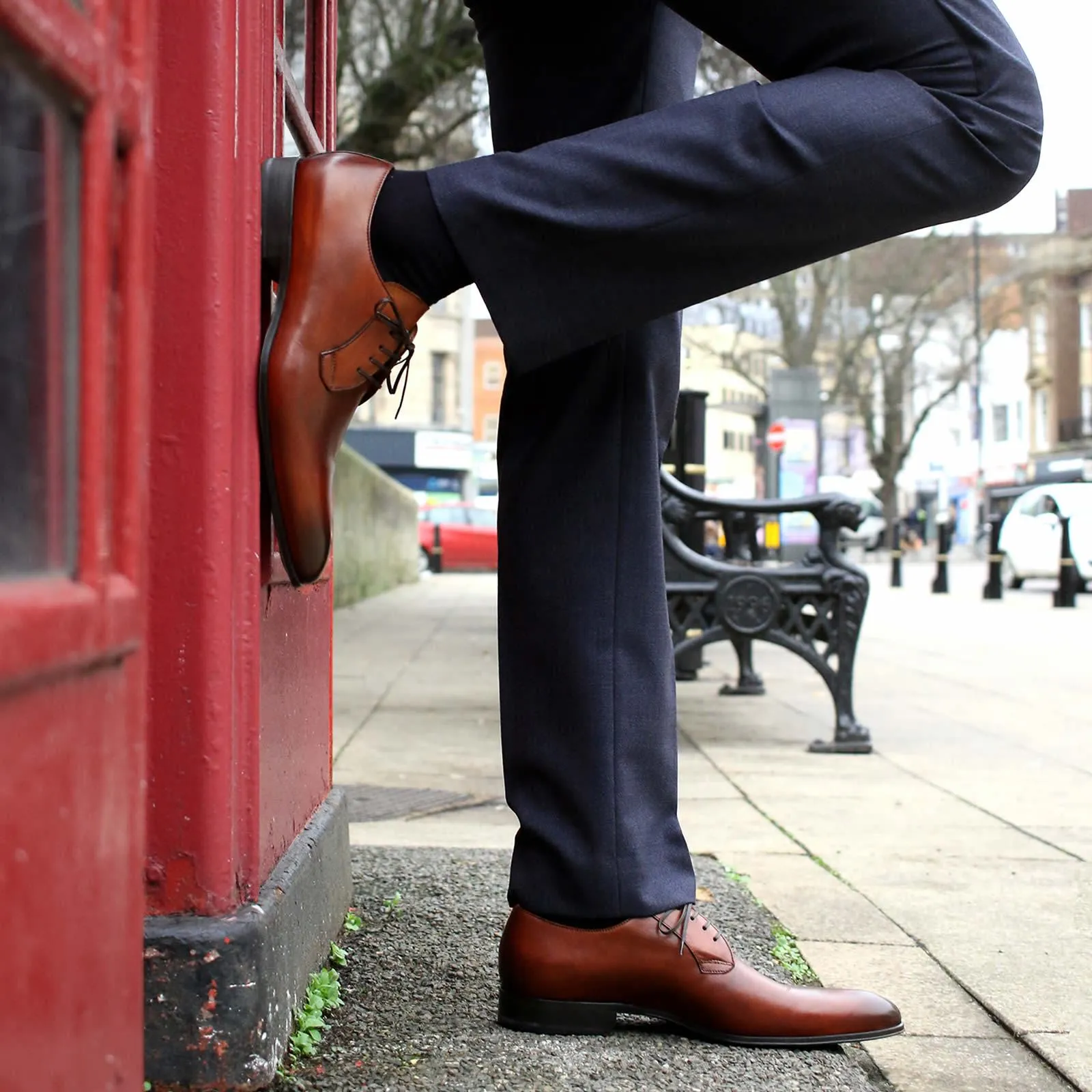 Buckingham Derby Blucher Chestnut