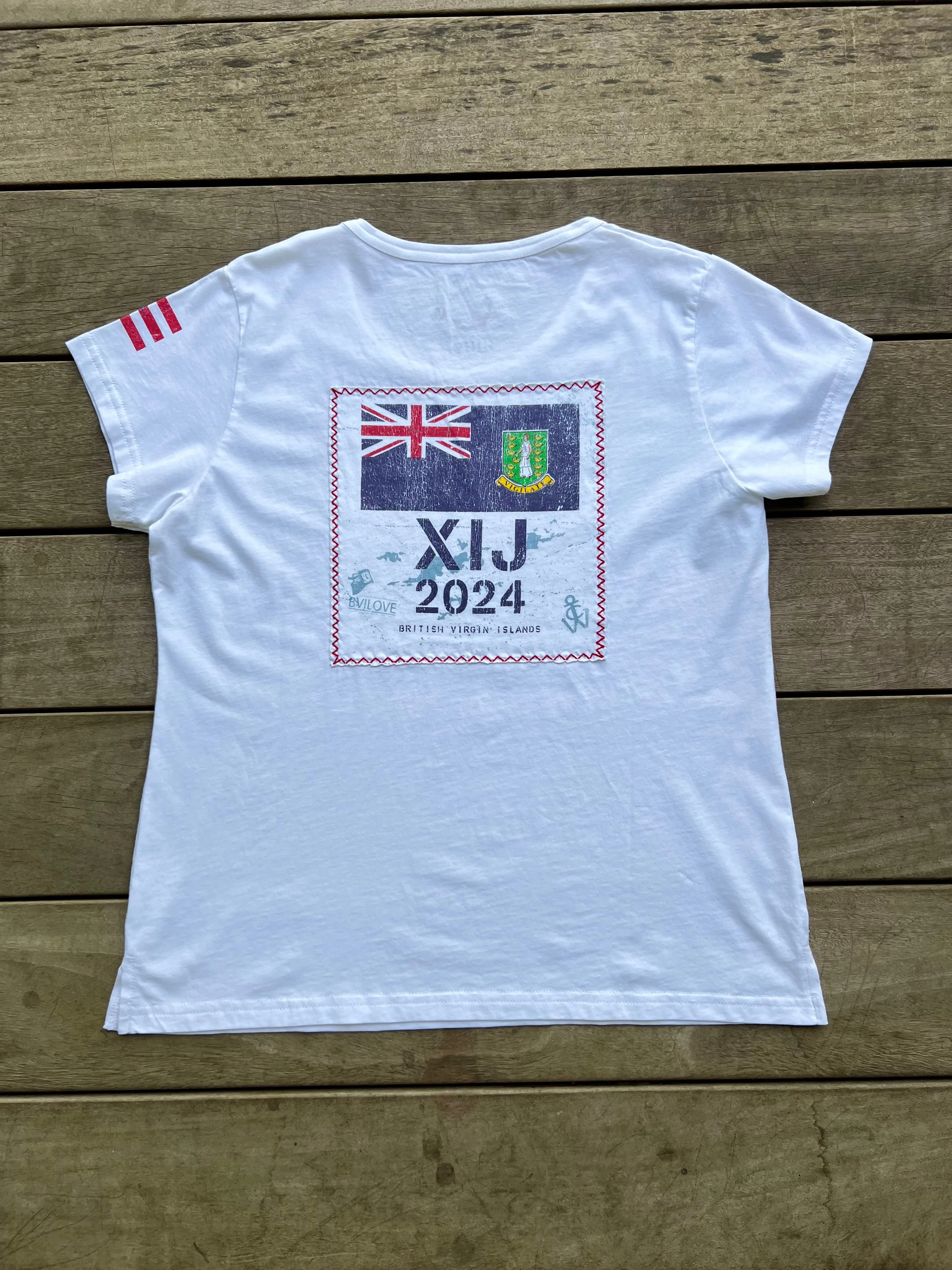 BVI XIJ24 Women's Patch Tee - White