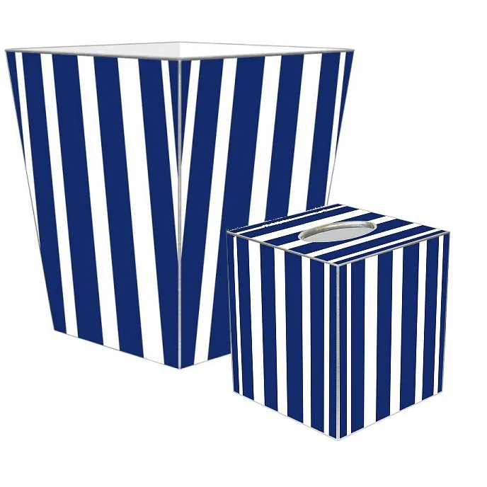 Cabana Stripe Decoupage Bath Set