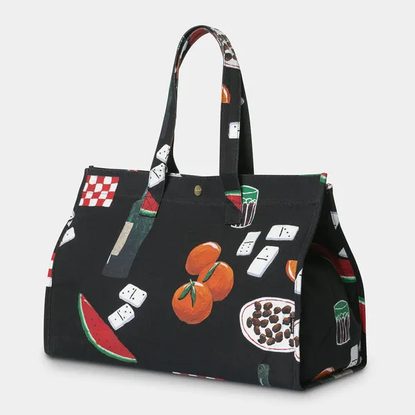 Carhartt WIP Canvas Beach Bag - Isis Maria Dinner Print