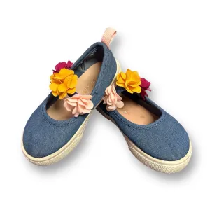 Carter's Toddler Girl Size 7 Denim Canvas Slide-On Shoes