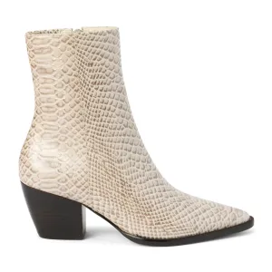 Caty Croc Pointed Toe Western Booties