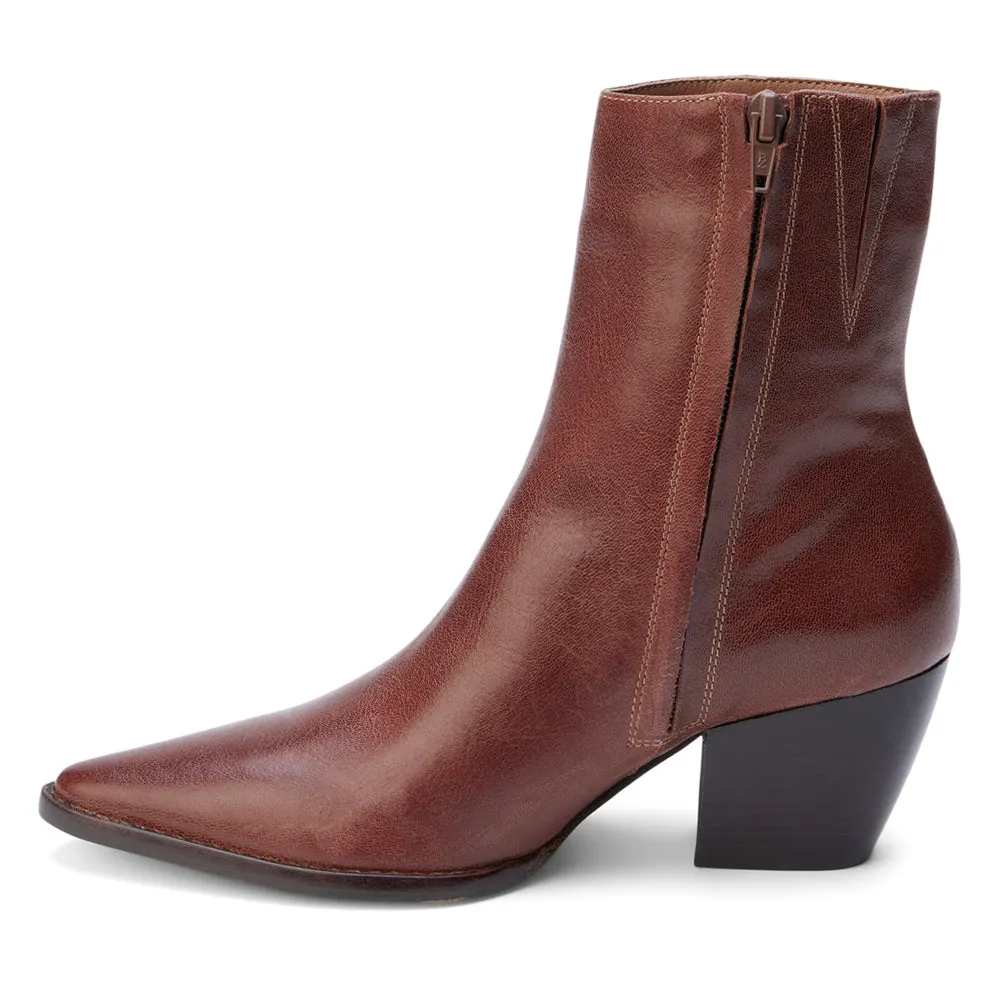 Caty Pointed Toe Zippered Booties