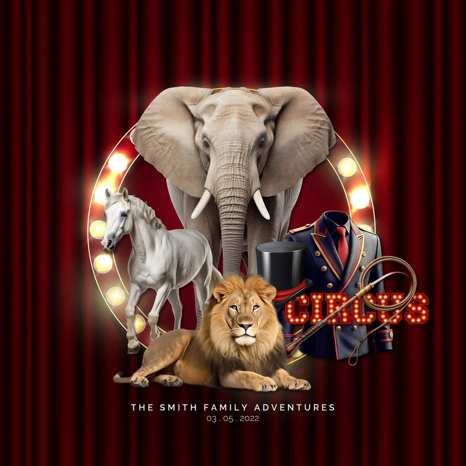 Circus Carnival Digital Scrapbook Bundle