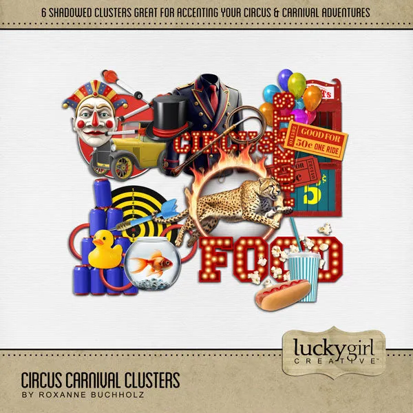 Circus Carnival Digital Scrapbook Bundle