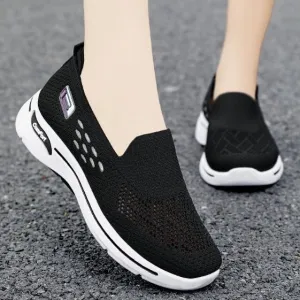 cloth shoes single shoes hiking shoes womens casual and breathable shoes for middle-aged and elderly mothers