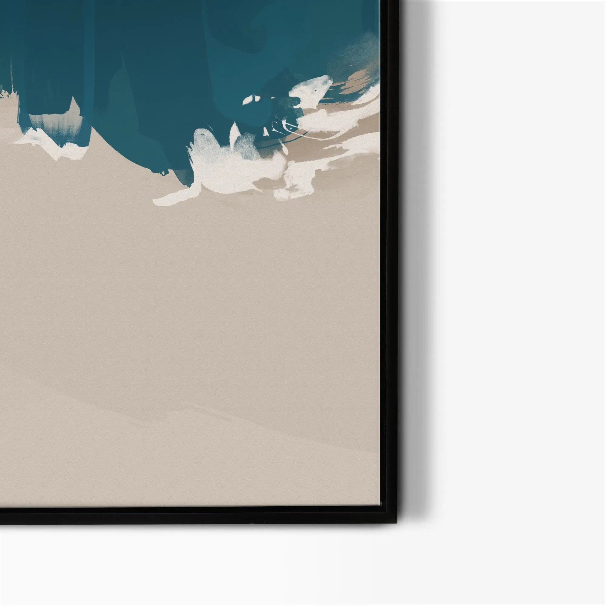 Coast Along Beach Canvas Art