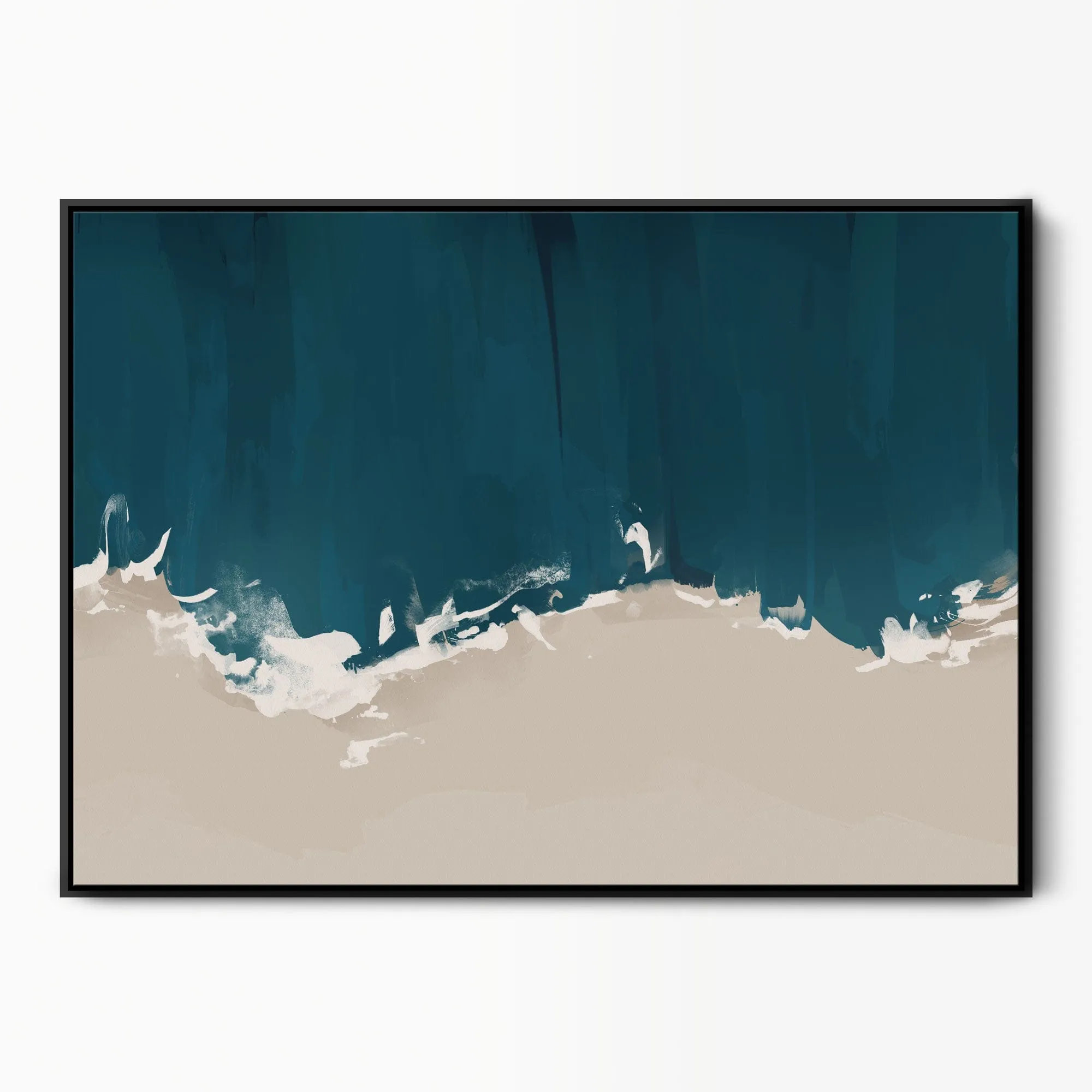 Coast Along Beach Canvas Art