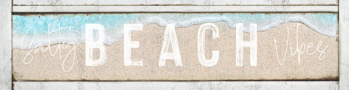 Coastal Decor - Beach House Decor Ideas Salty Beach Vibes Wall Art