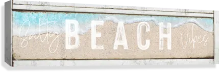 Coastal Decor - Beach House Decor Ideas Salty Beach Vibes Wall Art