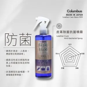 Columbus - Leather Cure Anti-bacterial Spray (No Alcohol) 100 ml | Made in Japan