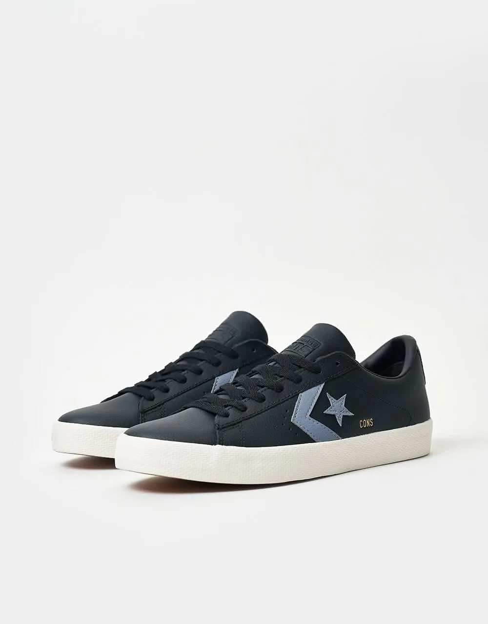 Converse PL Vulc Pro Skate Shoes - Black/Lunar Grey/Egret