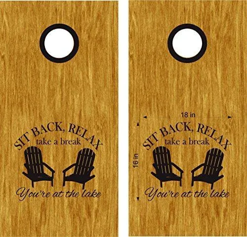 Cornhole Board Decals Stickers Beach Camp Chairs