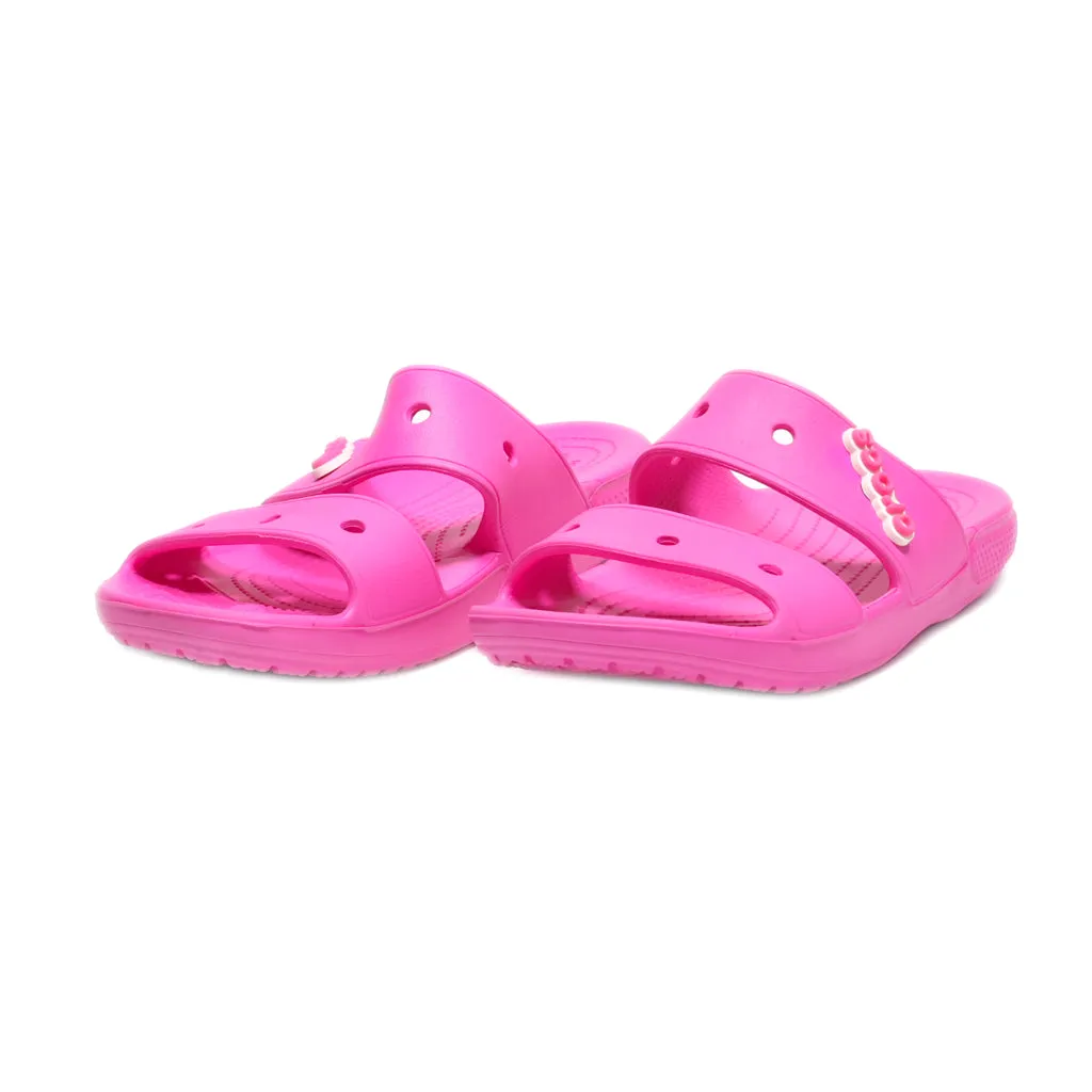 Crocs Classic Sliders Rubber Pink Colour For Women