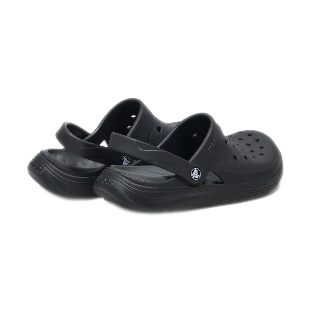 Crocs Reviva Beach Clogs Rubber Black Colour For Men