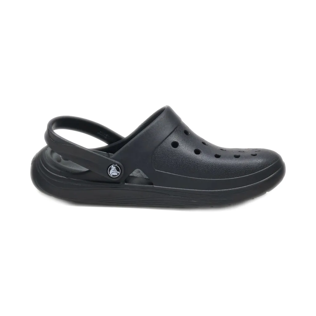 Crocs Reviva Beach Clogs Rubber Black Colour For Men