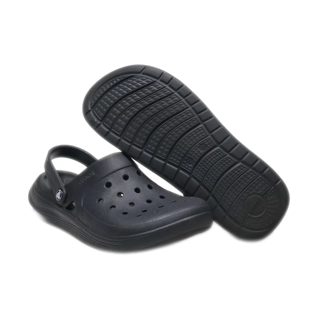 Crocs Reviva Beach Clogs Rubber Black Colour For Men