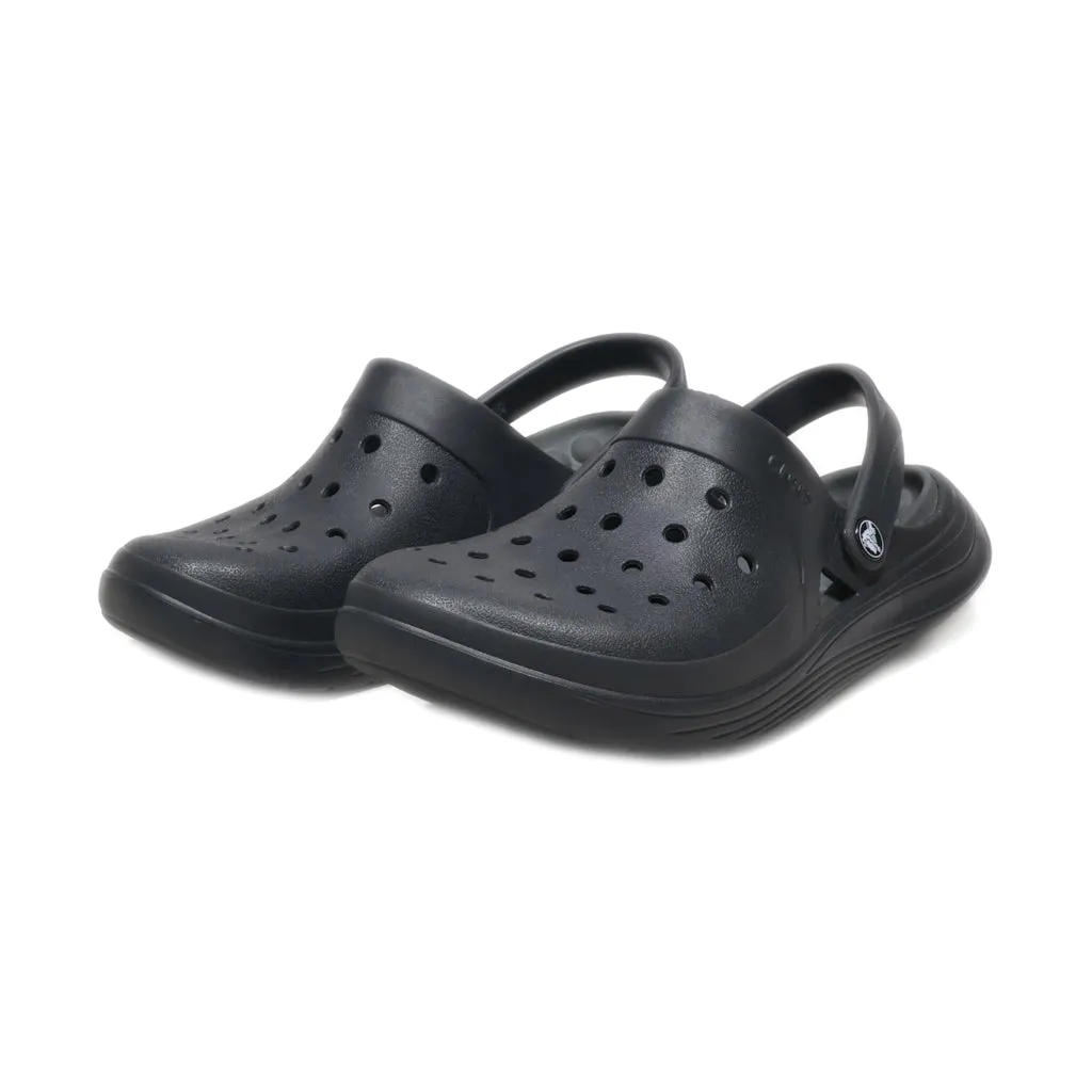 Crocs Reviva Beach Clogs Rubber Black Colour For Men