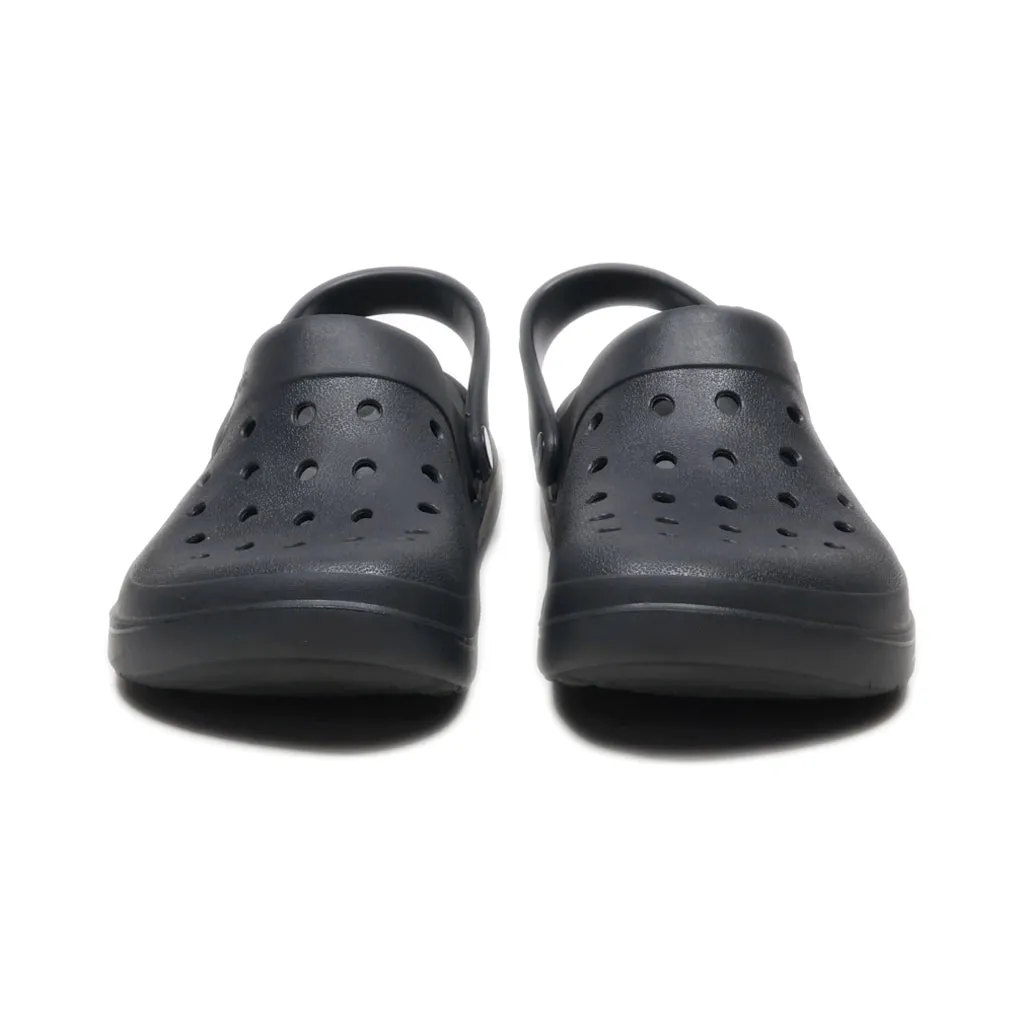 Crocs Reviva Beach Clogs Rubber Black Colour For Men