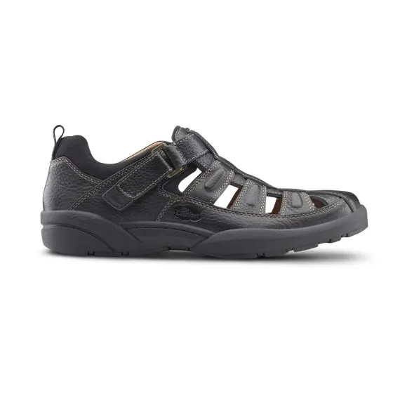 Dr. Comfort Men's Casual Shoe - Fisherman- Black