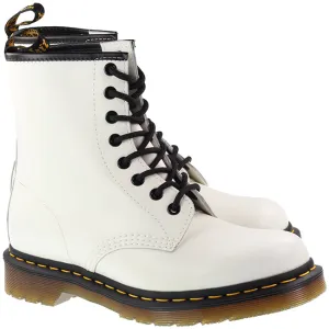 Dr Martens Womens Shoes 1460 Smooth White