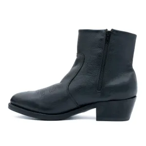 Durango Western Side Ankle Boots Leather Black Colour For Women