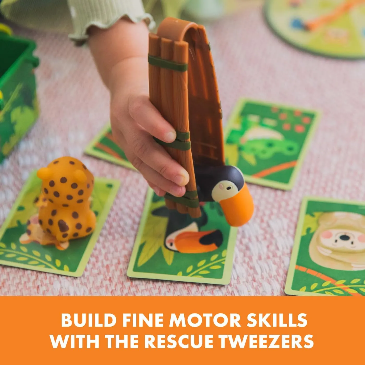 Educational Insights Jungle Rescue Game - Toddler Board Games, Fine Motor Skills Games, Gift for Ages 3 