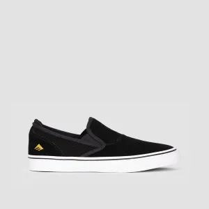 Emerica Wino G6 Slip-On Shoes - Black/White/Gold