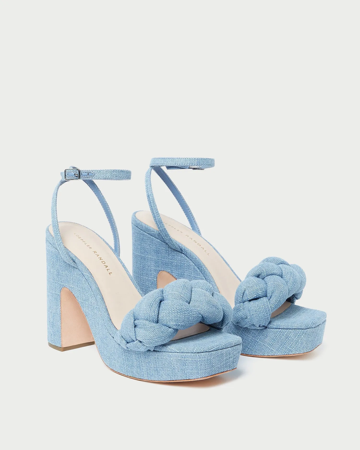 Fae Blue Denim Platform Heel