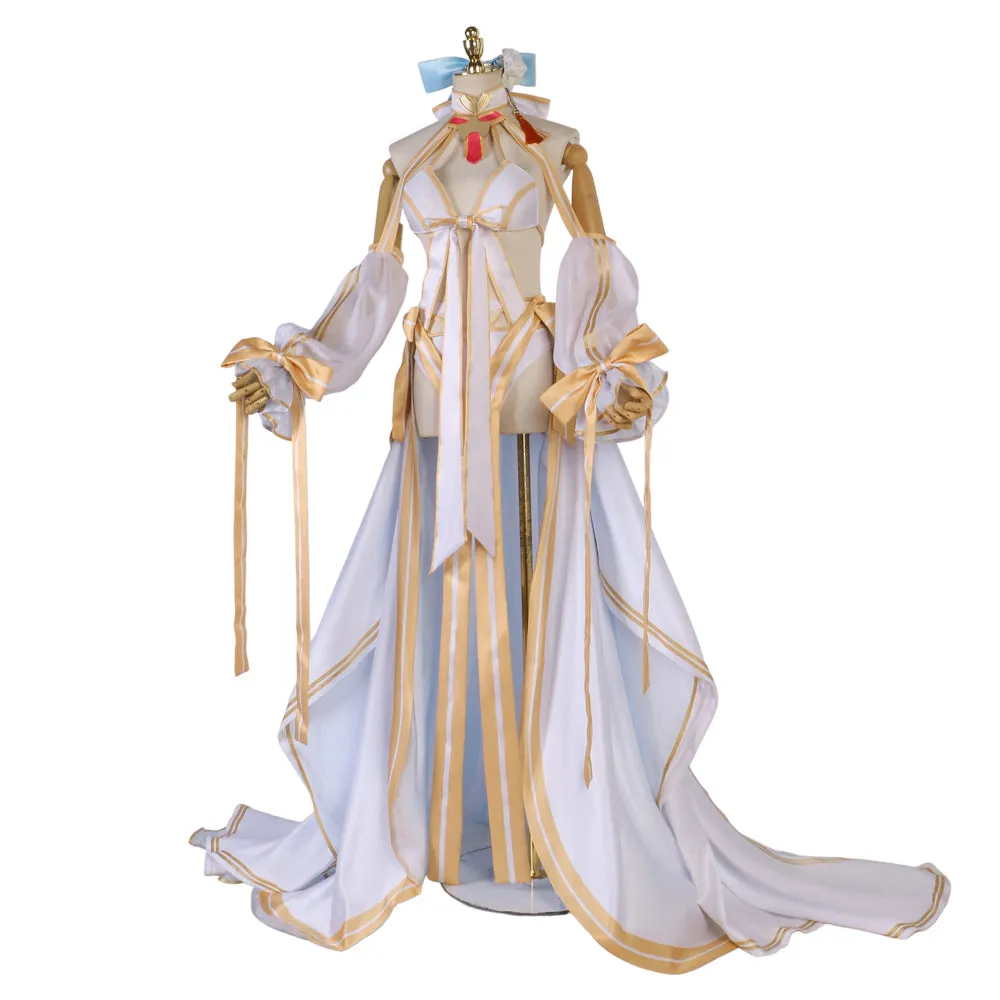 Fate Grand Order FGO Aesc the Rain Witch Beach Queen Morgan Tonelico the Savior Sprite 3 Cosplay Costume