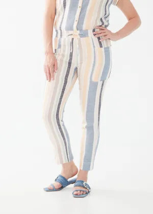 FDJ Woven Pull-On Stripe Pant 2472995-BHSTR Baha Stripe