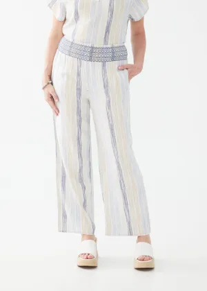 FDJ Woven Pull-On Stripe Pant 2651983 Space Dye Stripe