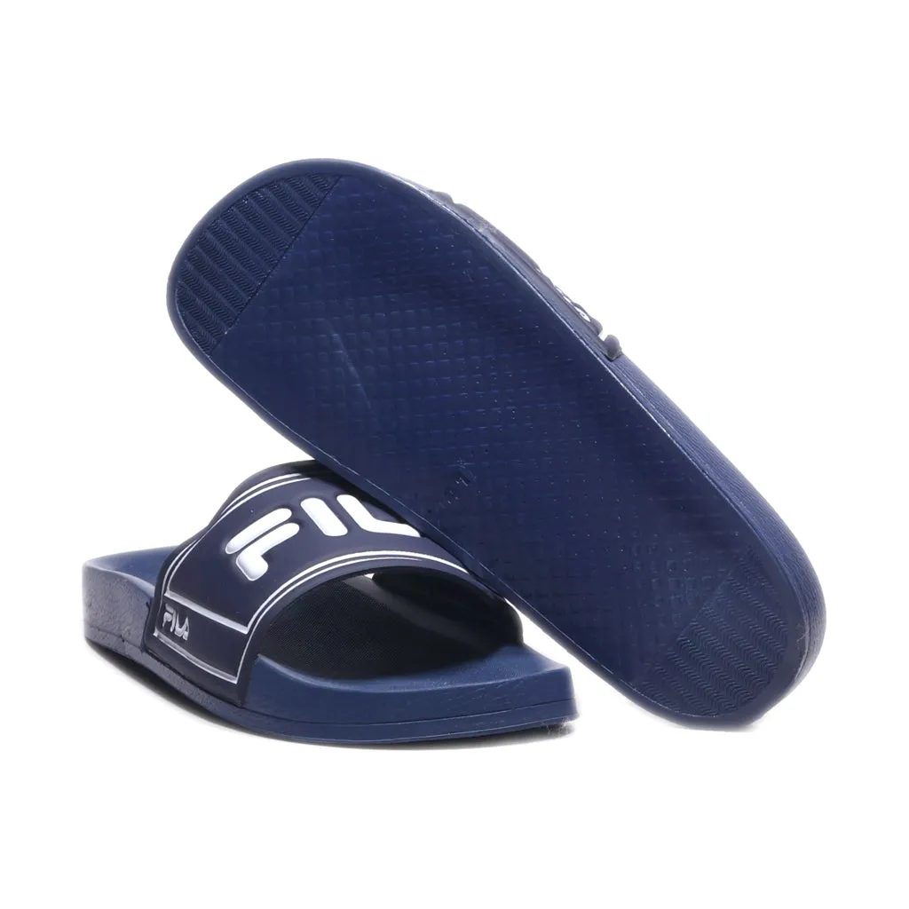 Fila Sliders Pu Leather Blue Colour For Men