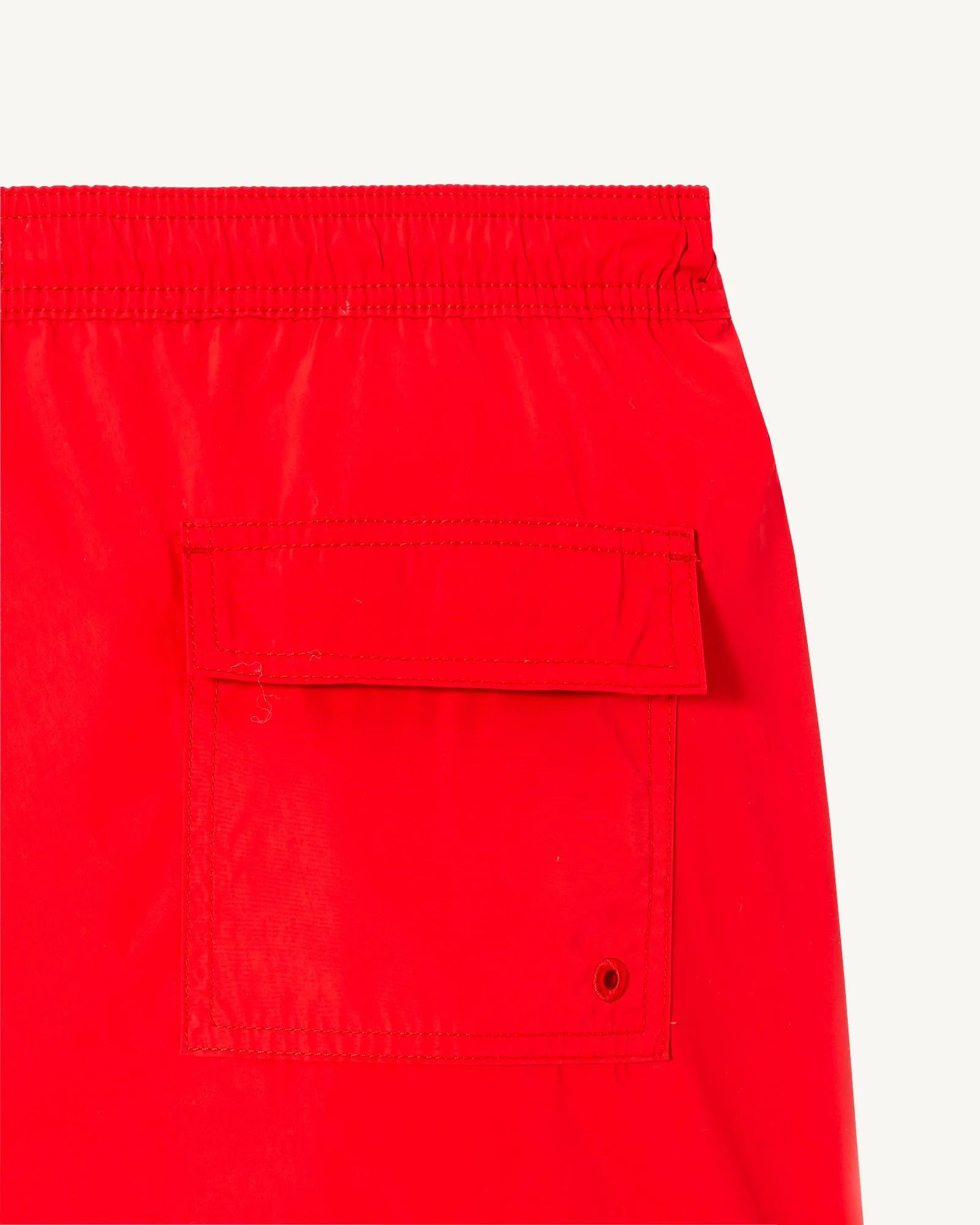 Fire red Biarritz swim shorts