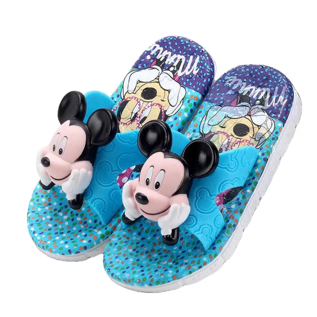 Flip Flop Cartoon Mickey School Kids Slippers