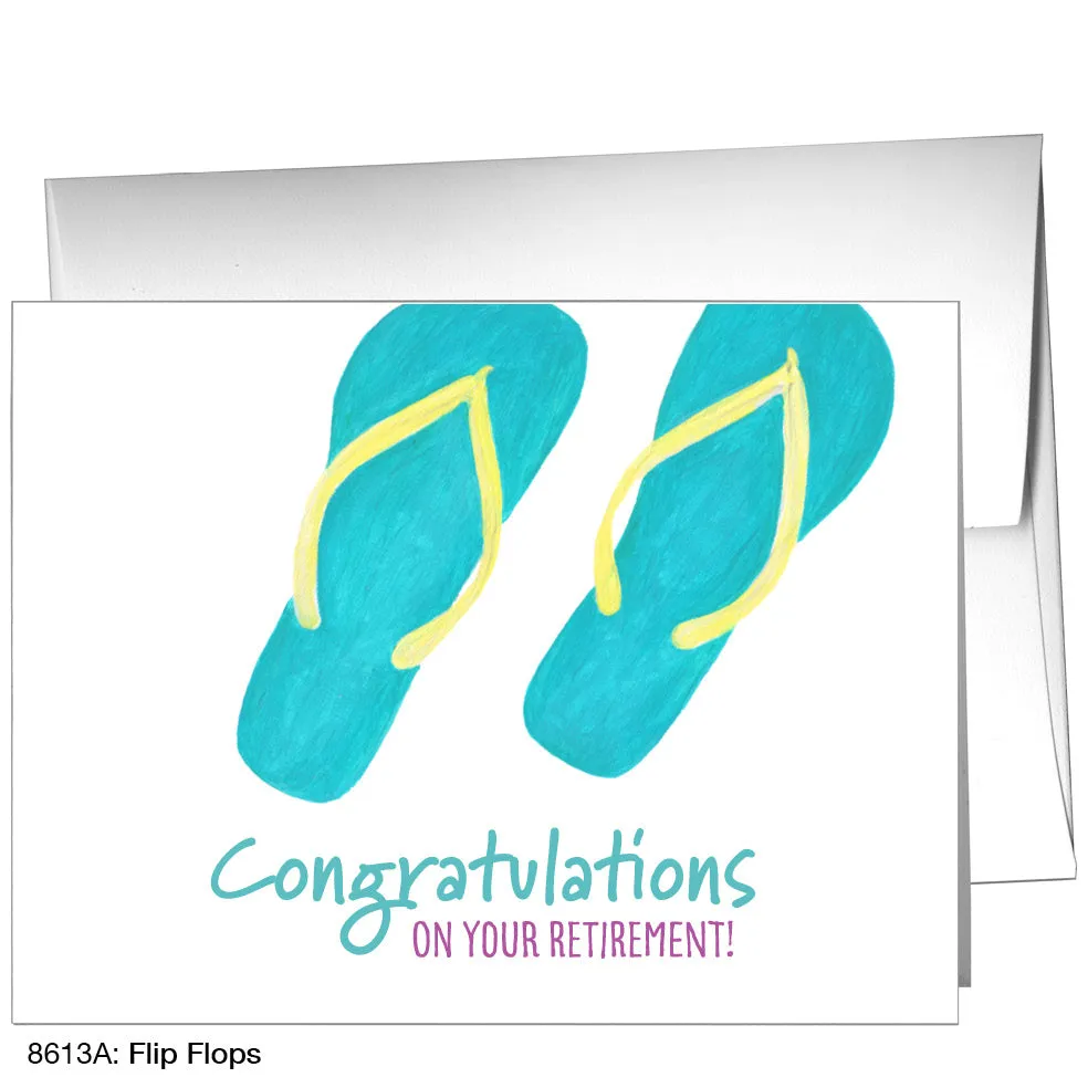 Flip Flops, Greeting Card (8613A)