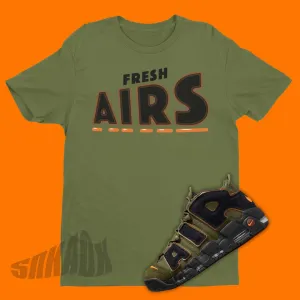 Fresh Airs Shirt To Match Nike Air More Uptempo Cargo Khaki