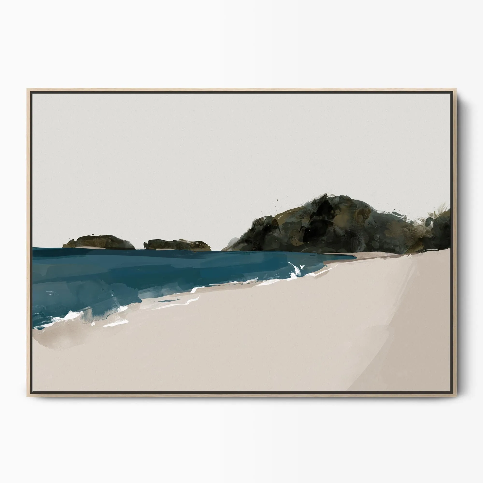 Golden Bay Beach Canvas Art