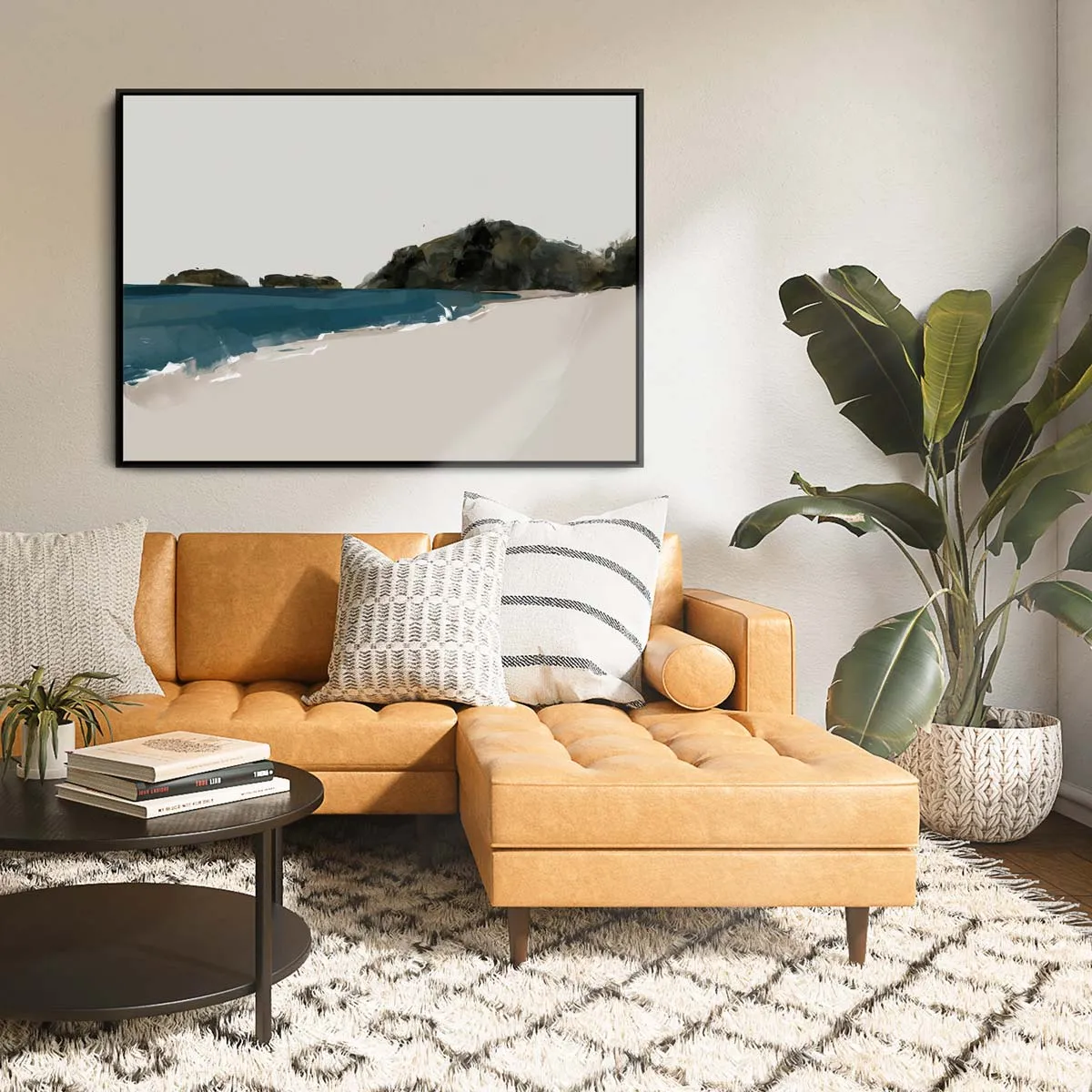 Golden Bay Beach Canvas Art