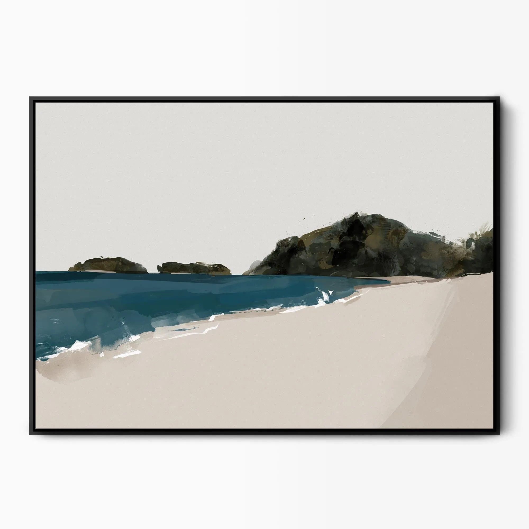 Golden Bay Beach Canvas Art