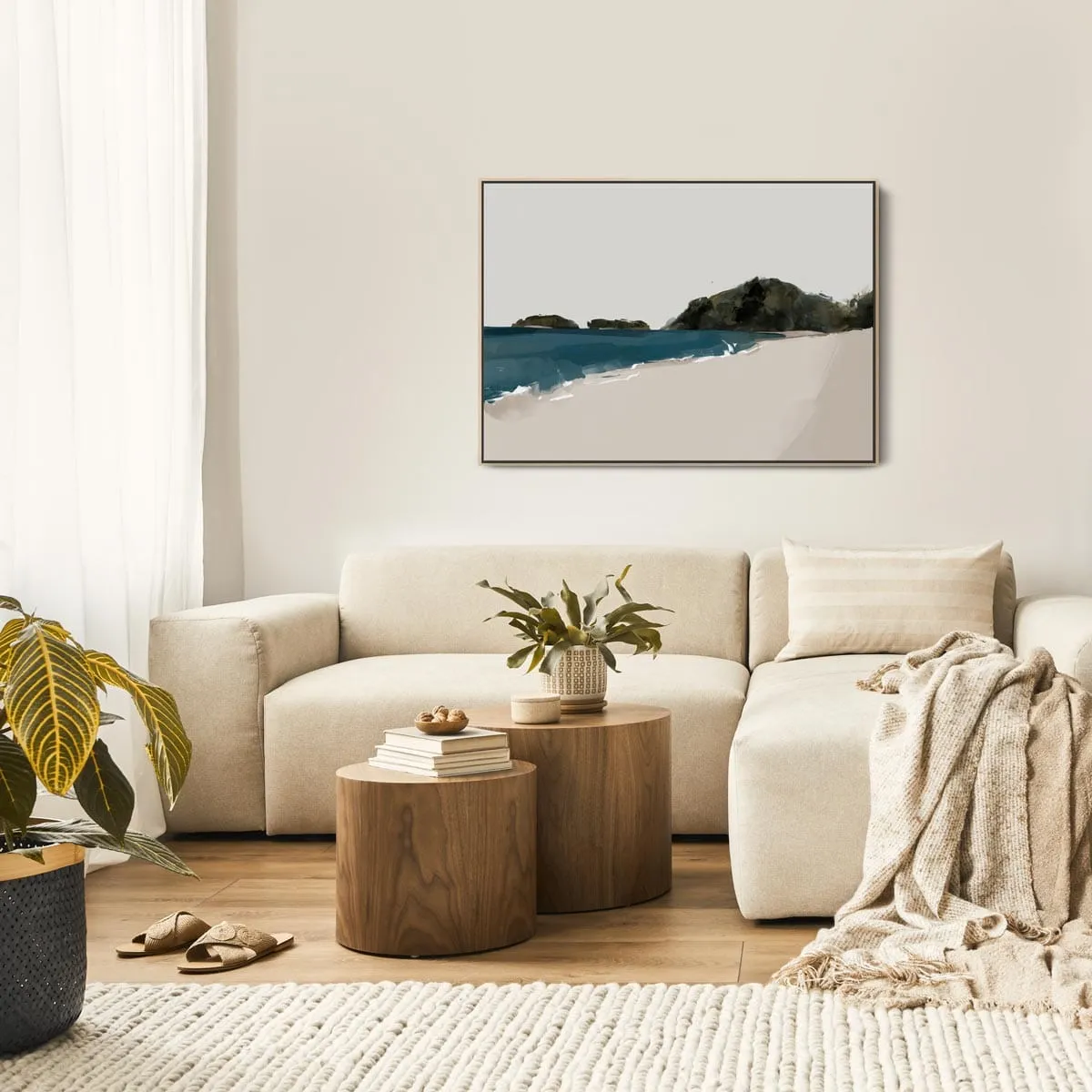 Golden Bay Beach Canvas Art