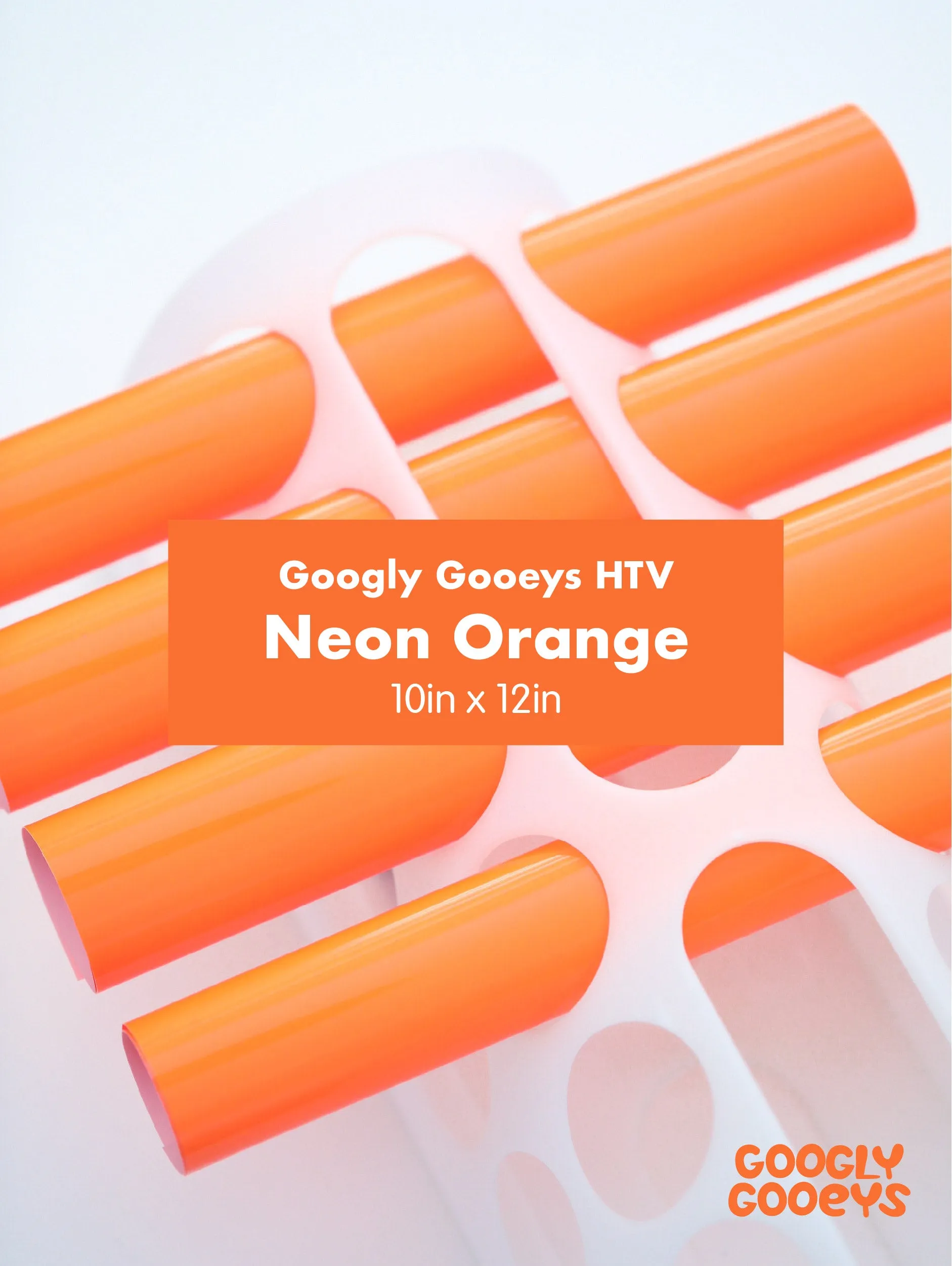 Googly Gooeys Neon HTV Heat Transfer Iron-on Vinyl| 10x12in Sheet