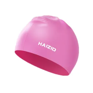 HAIZID Silicone Waterproof Oversized Swimming Cap, Color: Pink 50g