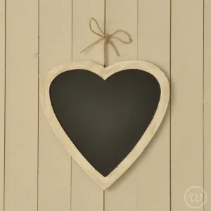 Hanging heart chalk board