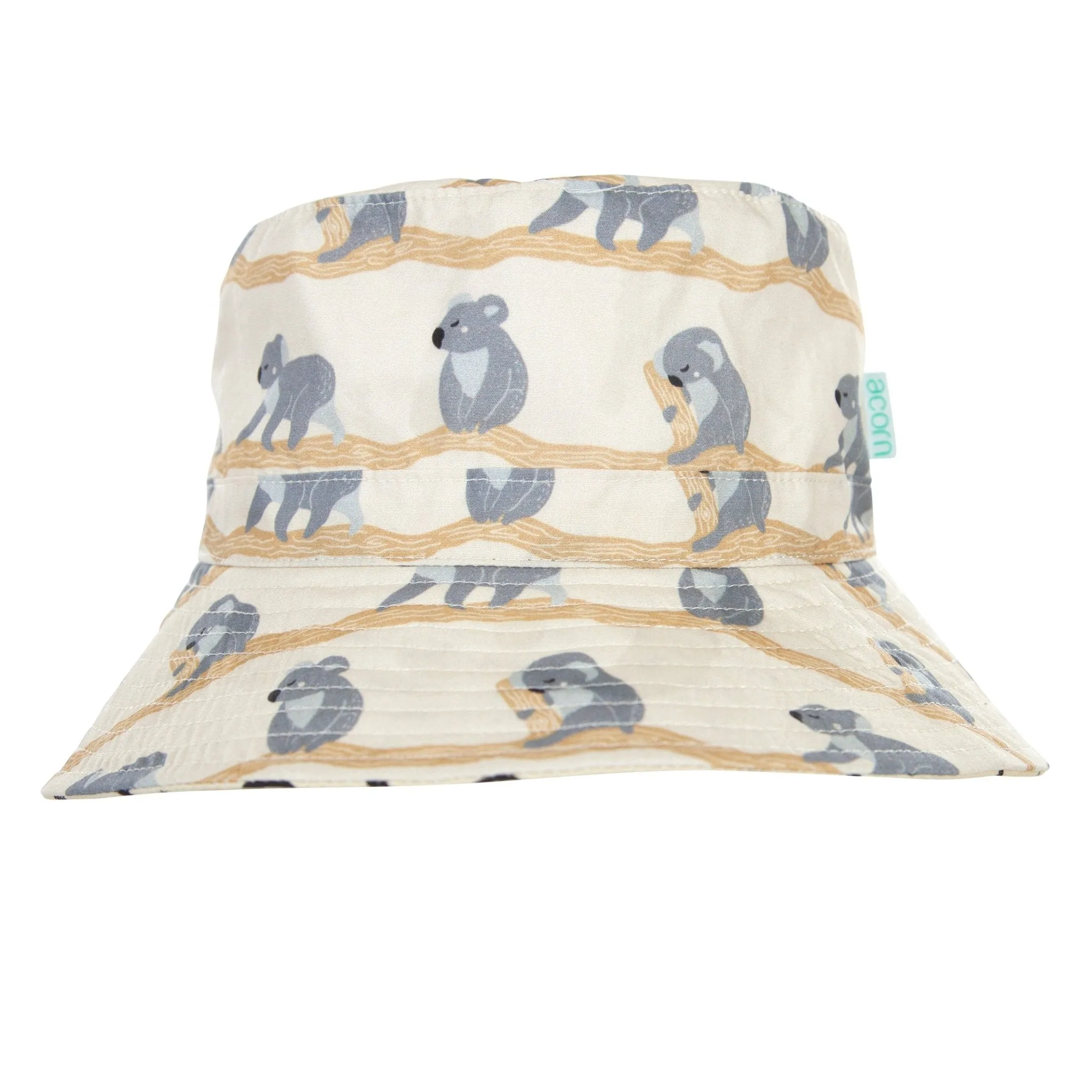 Happy Koala Wide Brim Bucket Hat